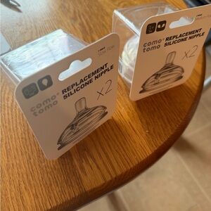 Comotomo Silicone Nipple Set - Clear